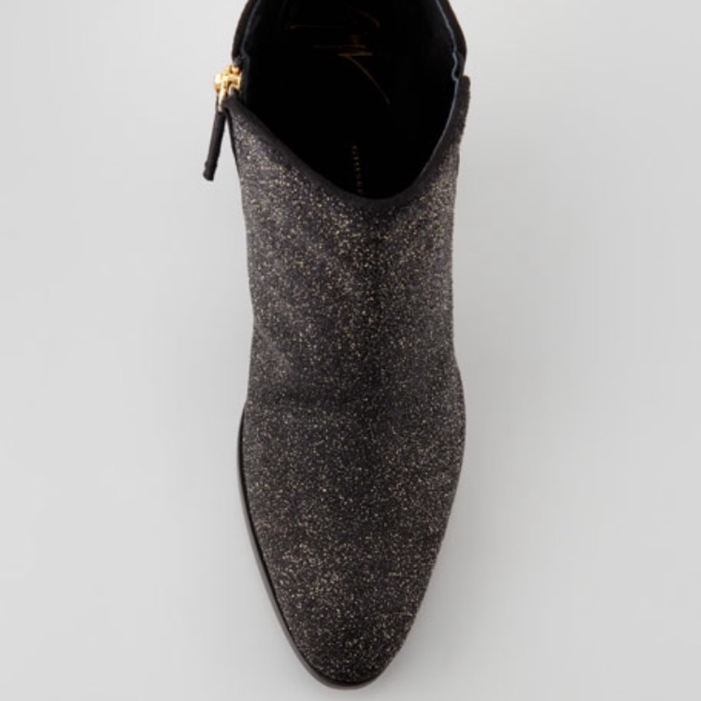 “Sugar Suede Sparkle” ankle booties - Picture 2 of 8